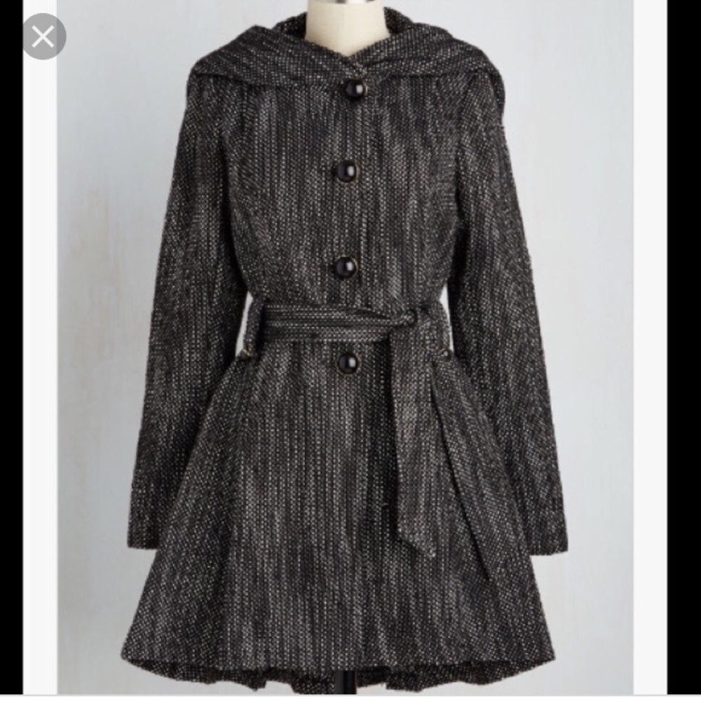 Steve Madden ModCloth Once Upon a Thyme Coat M
